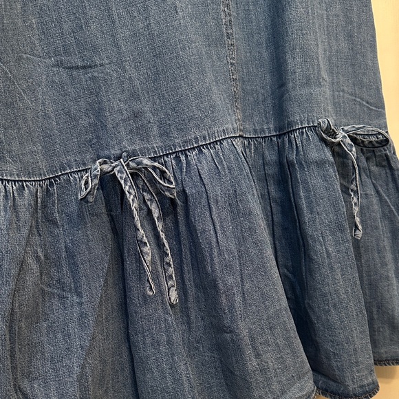 She + Sky Blue Denim Casual Dress - Picture 4 of 9